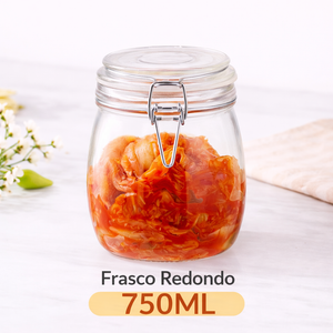 Frasco de Vidrio con Cierre de Palanca