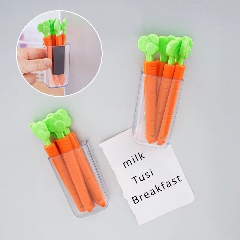 Clips para Cerrar Bolsas en Forma de Zanahoria