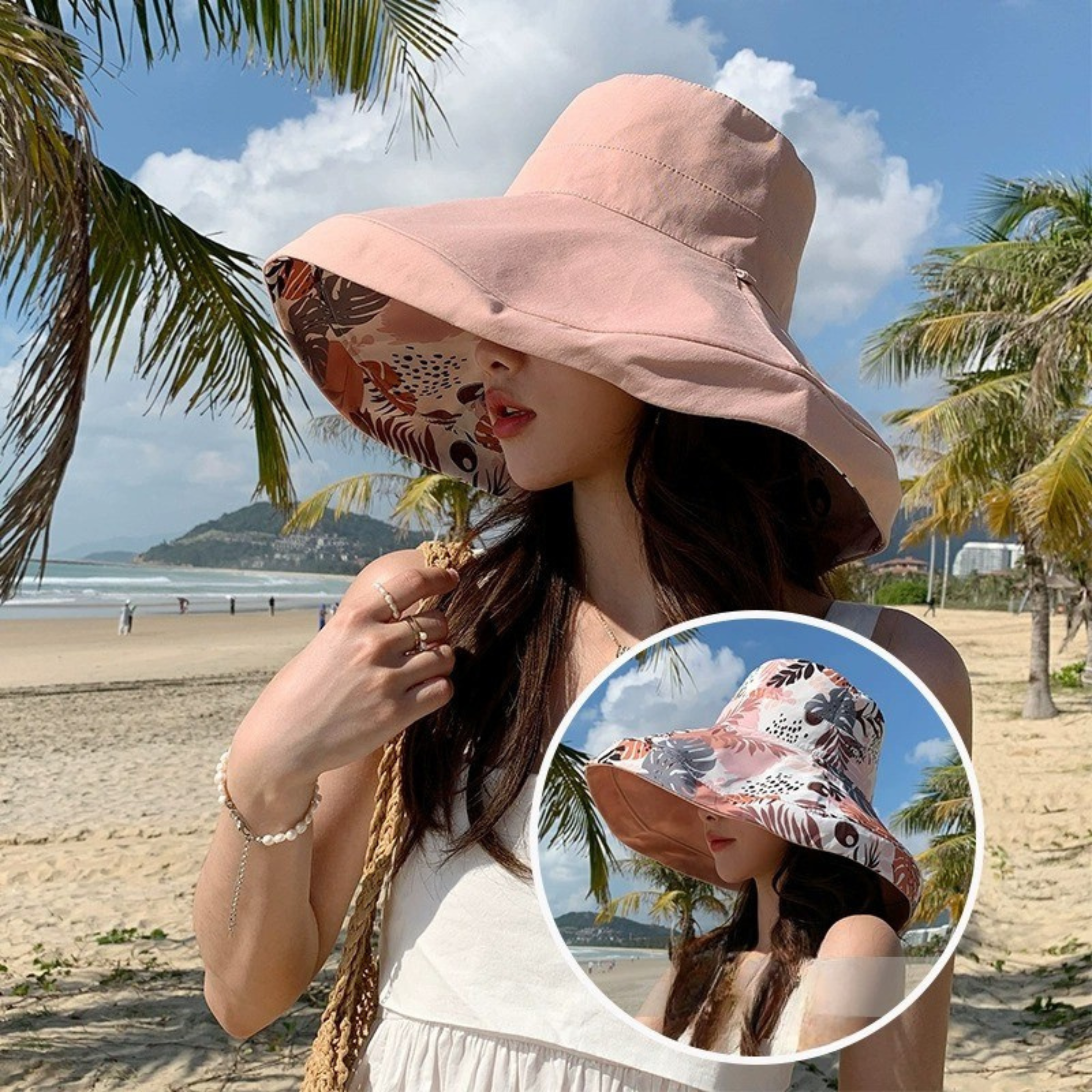 Sombrero de playa Reversible