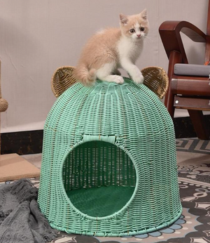 Cama casa para gatos