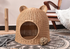 Cama casa para gatos