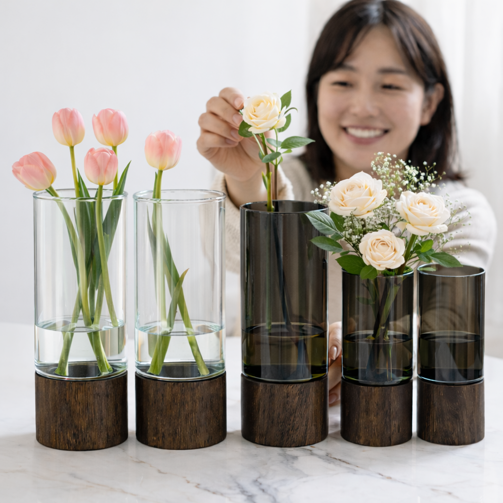 Florero elegante para interiores