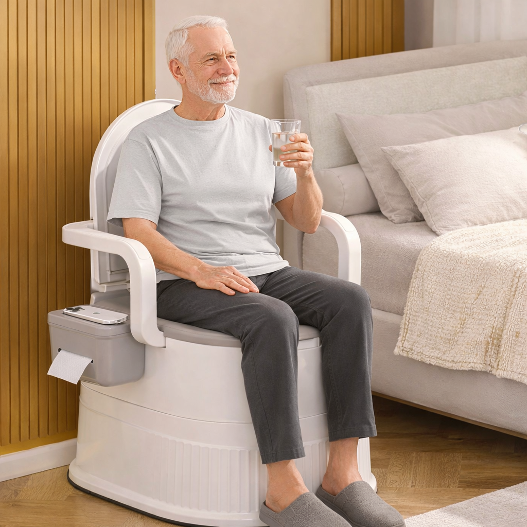 Inodoro portátil adulto mayor