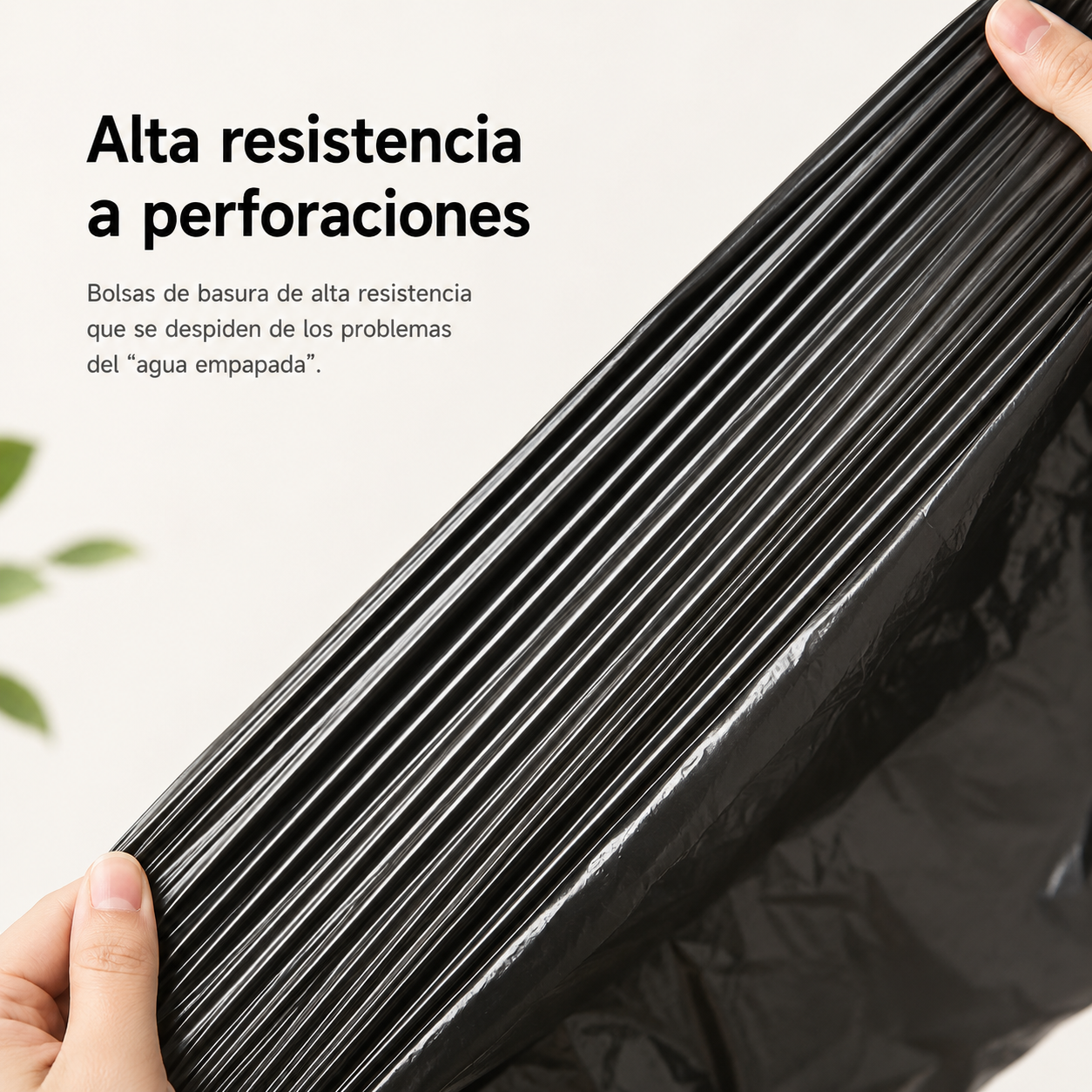Bolsa de basura con cordón