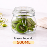 Frasco de Vidrio con Cierre de Palanca