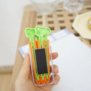 Clips para Cerrar Bolsas en Forma de Zanahoria