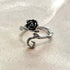 Anillo abierto, ajustable para dama