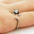 Anillo abierto, ajustable para dama