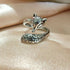 Anillo abierto, ajustable para dama