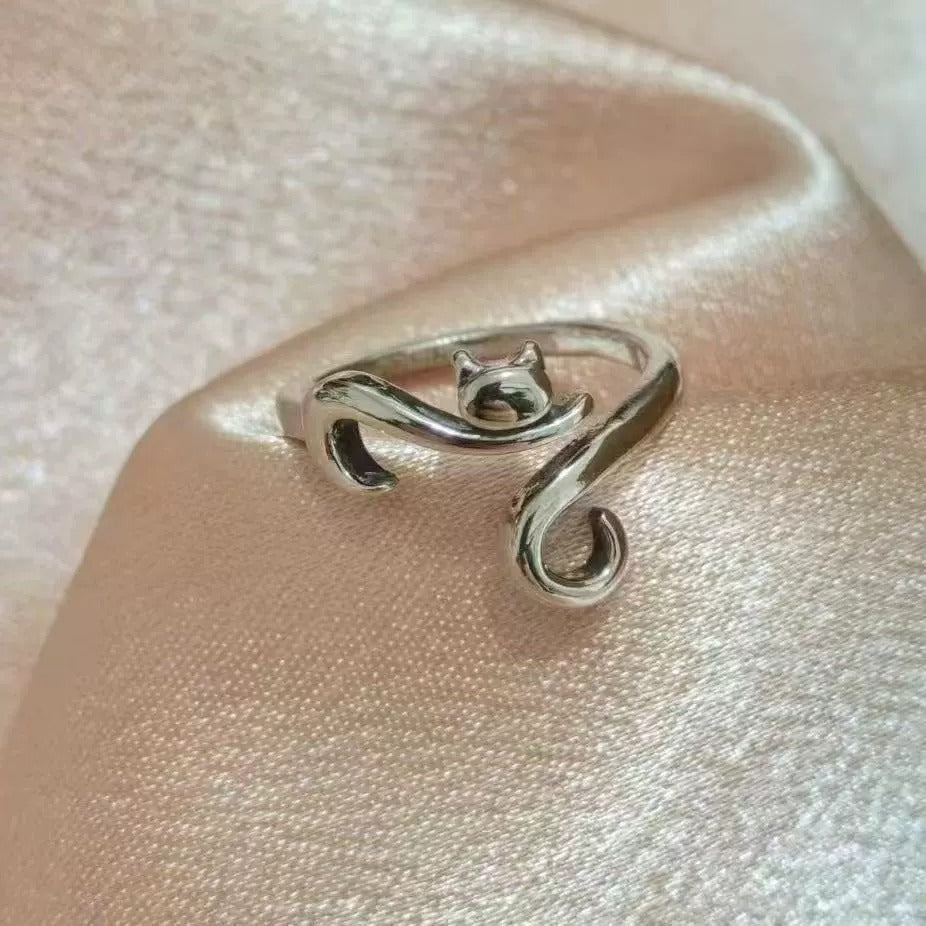 Anillo abierto, ajustable para dama