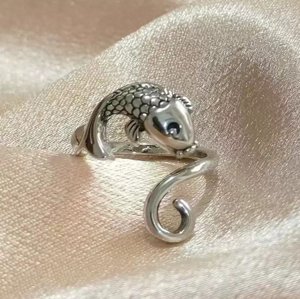 Anillo abierto, ajustable para dama