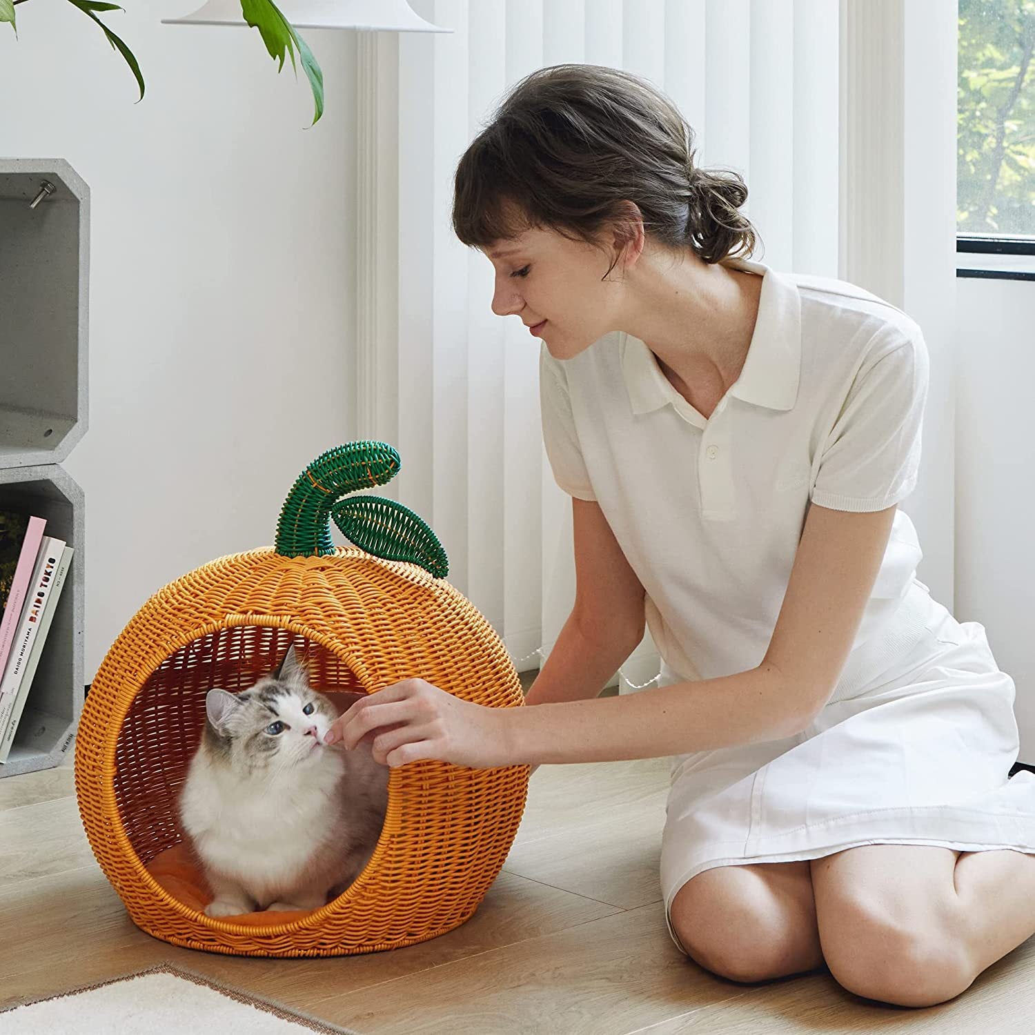 Cama casa para gatos